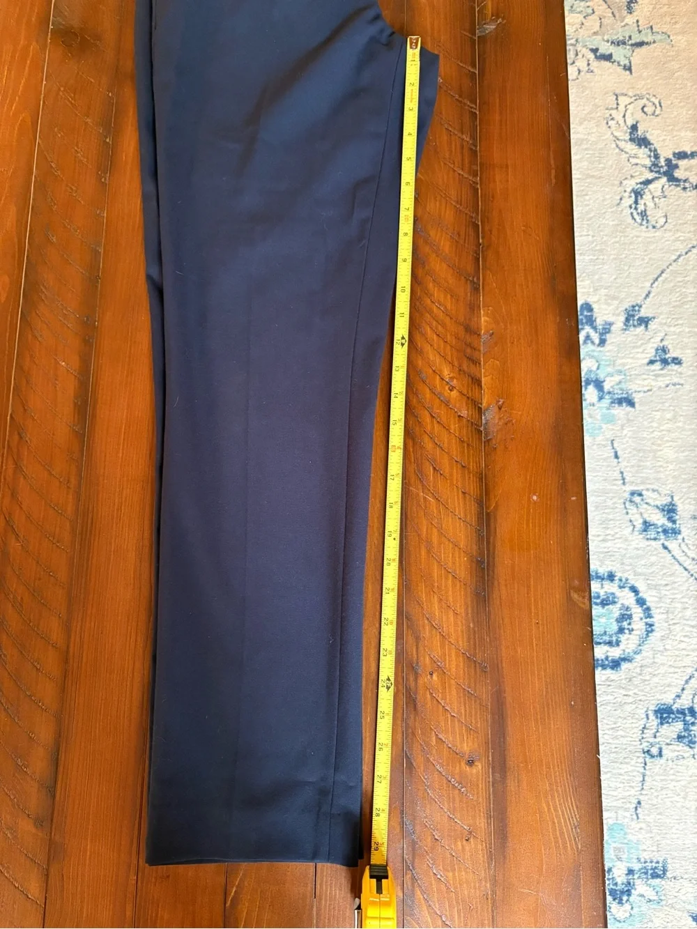 Calvin Klein Men's Fit Skinny Dress Pants in Navy see measurements, stretchy